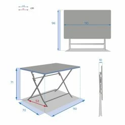 Table Rectangulaire Pliante Greensboro 4p Ambre Hespéride -Ledepot Mobilier Magasin table rectangulaire pliante greensboro 4p ambre hesperide 3