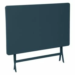 Table Rectangulaire Pliante Greensboro 4p Bleu Pétrole Hespéride -Ledepot Mobilier Magasin table rectangulaire pliante greensboro 4p bleu petrole hesperide 2