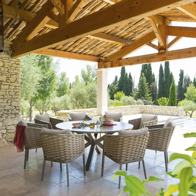 Table Ronde De Jardin Effet Bois Embruns Hespéride 4 Table Ronde De Jardin Effet Bois Embruns Hespéride – Image 2