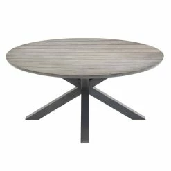 Table Ronde De Jardin Effet Bois Embruns Hespéride