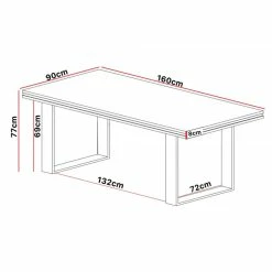 Table Salle Manger 160 Cm Marseille -Ledepot Mobilier Magasin table salle manger 160 cm marseille 2