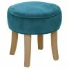 Tabouret En Velours Adriel Coloris Duck Atmosphera 1 Tabouret En Velours Adriel Coloris Duck Atmosphera -Ledepot Mobilier Magasin tabouret adriel en velours coloris duck
