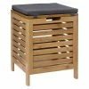 Tabouret Avec Coffre De Rangement Bambou 5Five -Ledepot Mobilier Magasin tabouret avec coffre de rangement bambou 5five