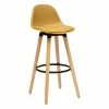 Tabouret Bar Maxon Simili Ocre Atmosphera -Ledepot Mobilier Magasin tabouret bar maxon simili ocre atmosphera