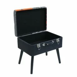 Tabouret Coffre Valise Patchwork Sur Pieds -Ledepot Mobilier Magasin tabouret coffre valise patchwork sur pieds 2