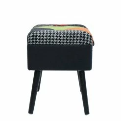 Tabouret Coffre Valise Patchwork Sur Pieds -Ledepot Mobilier Magasin tabouret coffre valise patchwork sur pieds 5