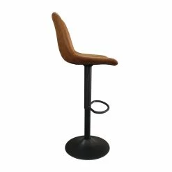 Tabouret De Bar Barcelona PU Cognac -Ledepot Mobilier Magasin tabouret de bar barcelona pu cognac 4