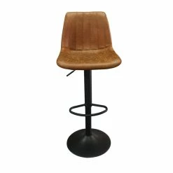 Tabouret De Bar Barcelona PU Cognac -Ledepot Mobilier Magasin tabouret de bar barcelona pu cognac 5