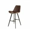Tabouret De Bar Bas Alicante PU Brun Foncé -Ledepot Mobilier Magasin tabouret de bar bas alicante pu brun fonce