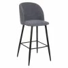 Tabouret De Bar Gris Céleste Pieds Noirs Atmosphera -Ledepot Mobilier Magasin tabouret de bar gris celeste pieds noirs atmosphera