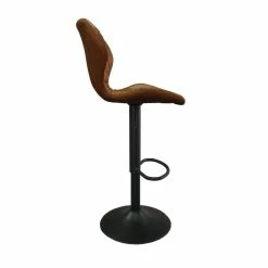 Tabouret De Bar Malaga PU Cognac -Ledepot Mobilier Magasin tabouret de bar malaga pu cognac 4
