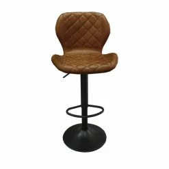 Tabouret De Bar Malaga PU Cognac -Ledepot Mobilier Magasin tabouret de bar malaga pu cognac 5