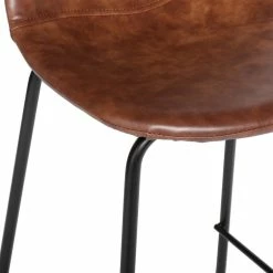 Tabouret De Bar Marron Vladi Atmosphera -Ledepot Mobilier Magasin tabouret de bar marron collection vladi 1