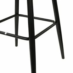 Tabouret De Bar Marron Pieds Métal Noir -Ledepot Mobilier Magasin tabouret de bar marron pieds metal noir 1