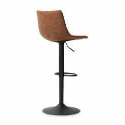Tabouret De Bar Réglable Trevi PU Cognac 9 Tabouret De Bar Réglable Trevi PU Cognac -Ledepot Mobilier Magasin tabouret de bar reglable trevi pu cognac 2
