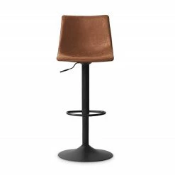 Tabouret De Bar Réglable Trevi PU Cognac 10 Tabouret De Bar Réglable Trevi PU Cognac -Ledepot Mobilier Magasin tabouret de bar reglable trevi pu cognac 3
