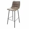 Tabouret De Bar Simili Taupe Brooklyn -Ledepot Mobilier Magasin tabouret de bar simili taupe brooklyn