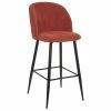 Tabouret De Bar Terracotta Céleste Pieds Noirs Atmosphera -Ledepot Mobilier Magasin tabouret de bar terracotta celeste pieds noirs atmosphera