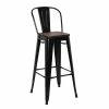 Tabouret De Bar Oscar Orme Antique Et Noir 1 Tabouret De Bar Oscar Orme Antique Et Noir -Ledepot Mobilier Magasin tabouret de bar victoria orme antique et noir