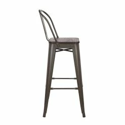 Tabouret De Bar Oscar Orme Antique Et Gris 9 Tabouret De Bar Oscar Orme Antique Et Gris -Ledepot Mobilier Magasin tabouret de bar victoria orme antique gris 2