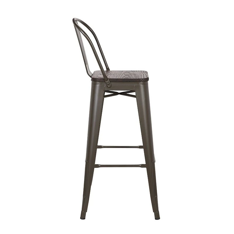 Tabouret De Bar Oscar Orme Antique Et Gris 5 Tabouret De Bar Oscar Orme Antique Et Gris – Image 3