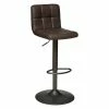 Tabouret De Bar Vintage Delek Ajustable Brun Atmosphera -Ledepot Mobilier Magasin tabouret de bar vintage delek ajustable brun atmosphera
