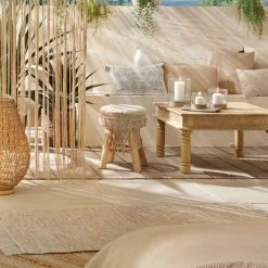 Tabouret Macramé Atmosphera -Ledepot Mobilier Magasin tabouret macrame atmosphera 2