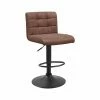 Tabouret Pivotant Hauteur Réglable Yeimy PU Marron 1 Tabouret Pivotant Hauteur Réglable Yeimy PU Marron -Ledepot Mobilier Magasin tabouret pivotant hauteur reglable yeimy pu marron