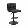 Tabouret Pivotant Hauteur Réglable Yeimy PU Noir 2 Tabouret Pivotant Hauteur Réglable Yeimy PU Noir -Ledepot Mobilier Magasin tabouret pivotant hauteur reglable yeimy pu noir