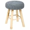 Tabouret Suzette Gris Atmosphera -Ledepot Mobilier Magasin tabouret suzette gris atmosphera