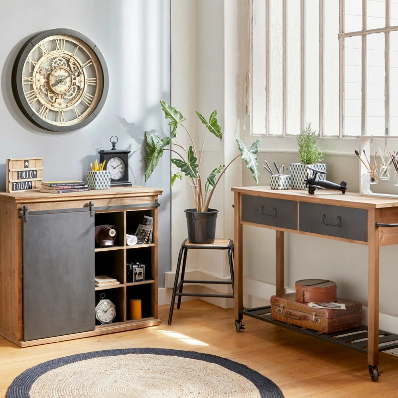 Tapis En Jute Bord Noir D120 Atmosphera 4 Tapis En Jute Bord Noir D120 Atmosphera – Image 2