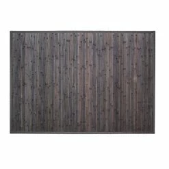 Tapis Latte Bambou 120x170cm Gris Foncé Atmosphera