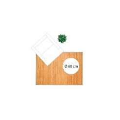 Tapis Latte Bambou 120x170cm Naturel Atmosphera -Ledepot Mobilier Magasin tapis latte bambou 120x170cm naturel 2