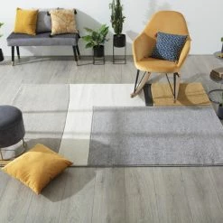 Tapis Rectangulaire Relief Abstrait 160x230 Atmosphera -Ledepot Mobilier Magasin tapis rectangulaire relief abstrait 160x230 atmosphera 5