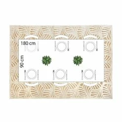 Tapis Rectangulaire Relief Feuille 160x230 Atmosphera -Ledepot Mobilier Magasin tapis rectangulaire relief feuille 160x230 atmosphera 1 3