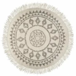 Tapis Rond à Franges D120 Cm Etnik Atmosphera