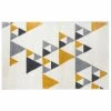 Tapis Triangle 120x170 Ilan Moutarde Atmosphera -Ledepot Mobilier Magasin tapis triangle 120x170 ilan moutarde atmosphera