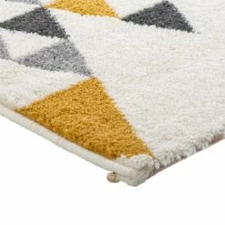 Tapis Triangle 120x170 Ilan Moutarde Atmosphera -Ledepot Mobilier Magasin tapis triangle 120x170 ilan moutarde atmosphera 2