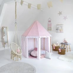 Tente Yourte Rose Pour Chambre Enfant Atmosphera -Ledepot Mobilier Magasin tente yourte rose pour chambre enfant atmosphera 2