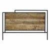 Tête De Lit Pleine 160 Cm Métal Et Bois De Manguier -Ledepot Mobilier Magasin tete de lit pleine 160 cm metal et bois de manguier