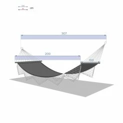 Toile Hamac Rialto Curry 2 M Hespéride -Ledepot Mobilier Magasin toile hamac rialto curry 2 hesperide 2