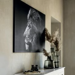 Toile Imprimée Lion 78x118 Cm Atmosphera -Ledepot Mobilier Magasin toile imprimee lion 78x118 cm atmosphera 2