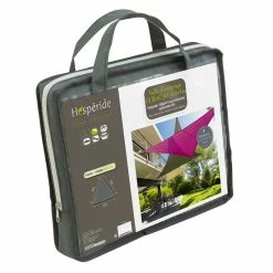 Toile Solaire 4x4x4m Curacao Gris Hespéride -Ledepot Mobilier Magasin toile solaire 4x4x4m luxe hesperide curacao gris 3