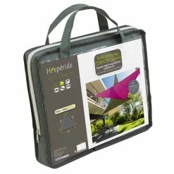 Toile Solaire 5x5x5m Curacao Gris Hespéride -Ledepot Mobilier Magasin toile solaire 5x5x5m luxe hesperide curacao gris 3