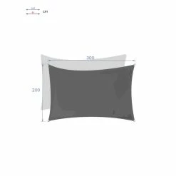 Toile Solaire 3x2m Curacao Blanc Hespéride 9 Toile Solaire 3x2m Curacao Blanc Hespéride -Ledepot Mobilier Magasin toile solaire rectangulaire 2x3m luxe hesperide curacao blanc 3