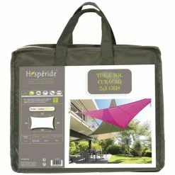 Toile Solaire 3x2m Curacao Gris Hespéride 8 Toile Solaire 3x2m Curacao Gris Hespéride -Ledepot Mobilier Magasin toile solaire rectangulaire 2x3m luxe hesperide curacao gris 2