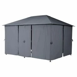 Tonnelle 3x4 M Santorini Gris Ardoise Hespéride -Ledepot Mobilier Magasin tonnelle hesperide santorini gris 2
