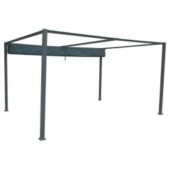 Tonnelle Palmeira 4x3 M Gris Ardoise Hespéride -Ledepot Mobilier Magasin tonnelle palmeira 4x3 m gris ardoise hesperide 2