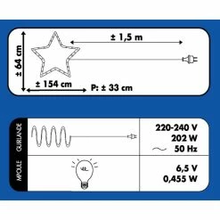 Traîneau + 1 Renne Lumineux Blanc Chaud -Ledepot Mobilier Magasin traineau 1 renne lumineux blanc chaud 2