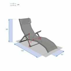 Transat 2 Positions Ardoise / Quartz Decima Hespéride -Ledepot Mobilier Magasin transat 2 positions ardoise quartz decima hesperide 7